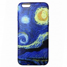 iPhone 7 4.7 - Van Gogh TPU IMD Matte Soft Full Case Printing Protective Cover Case - Noche Estrellada